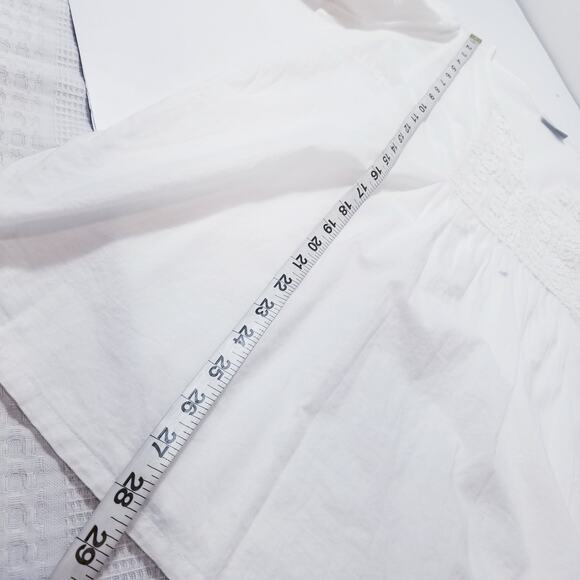 Laura Torelli Classic Bell Sleeves Crochet Embroidered Blouse - Picture 6 of 13